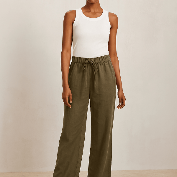 Aurelia™ High Waist Wide Leg Loose Fit Trousers - Image 7