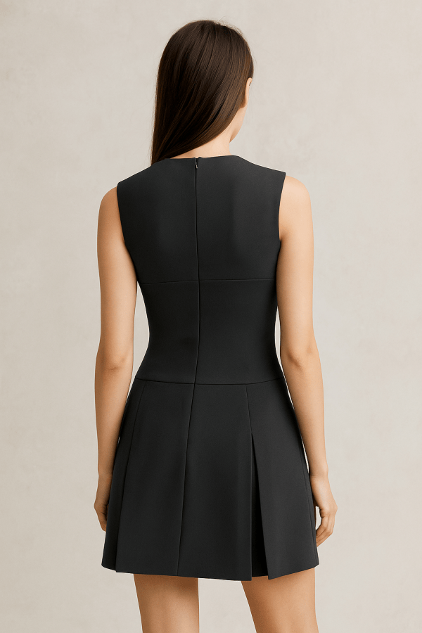 Amelina™ Corset Detail Pleated Skirt Mini Dress - Image 2