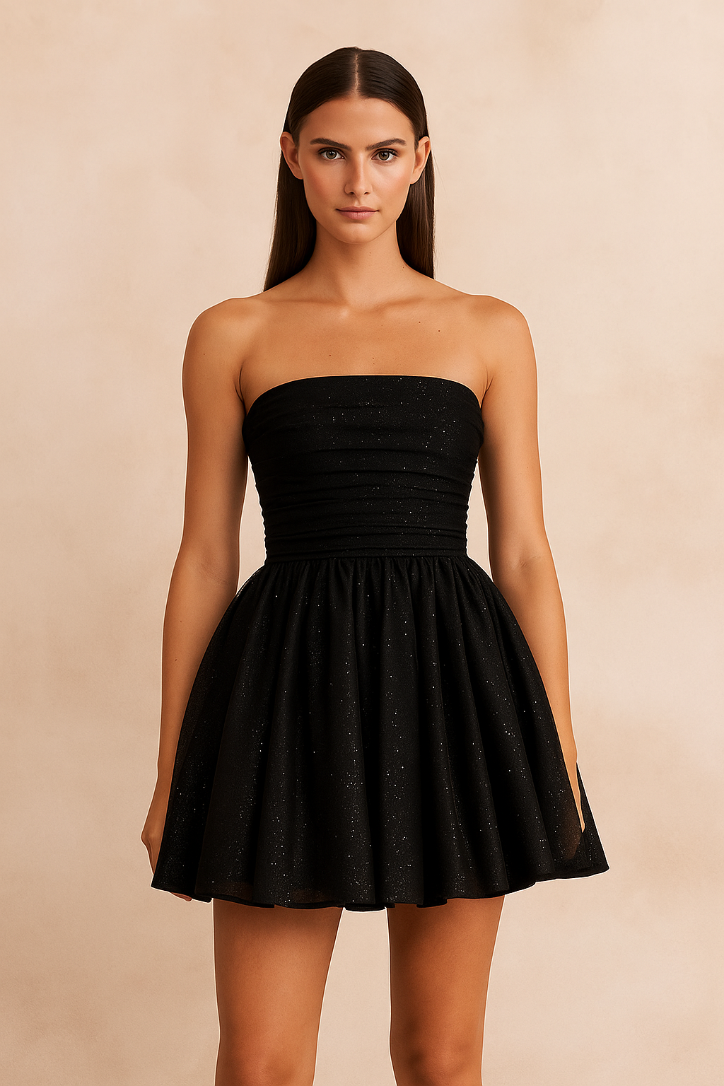Stella™ Sequin Strapless Pleated Mini Dress - Image 2