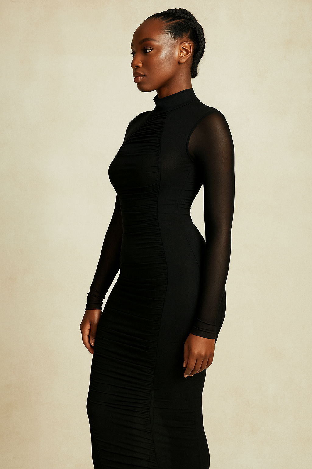 Lyra™ Double Layer Mesh Maxi Dress - Image 2