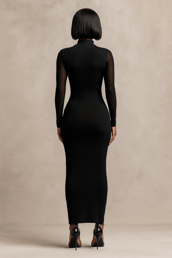 Lyra™ Double Layer Mesh Maxi Dress - Image 3