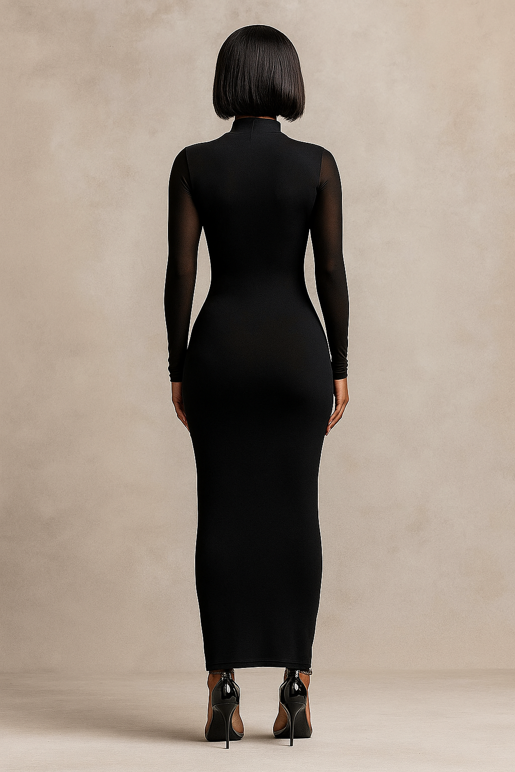 Lyra™ Double Layer Mesh Maxi Dress - Image 3