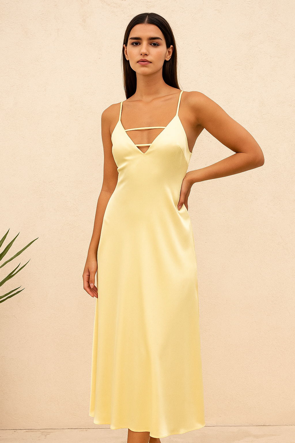 Aurelia™ Wrapped Satin Backless Maxi Dress - Image 6