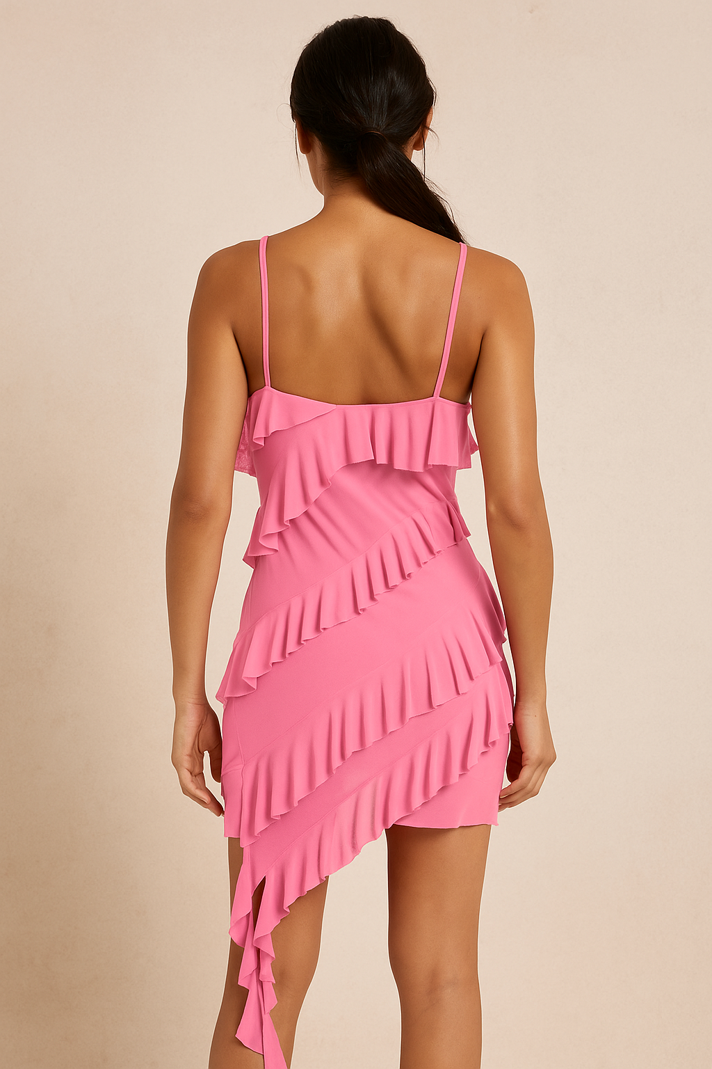 Mira™ Ruffle Bodycon Mini Dress - Image 3