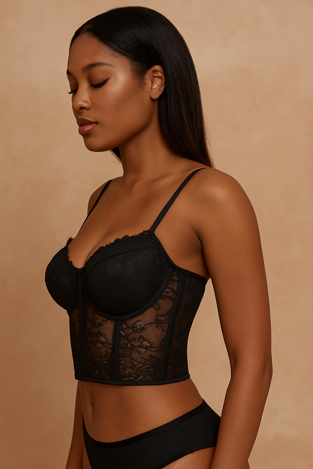 Valencia™ Semi-Transparent Mesh Push Up Bralette – Corset Bustier Vest Top - Image 2