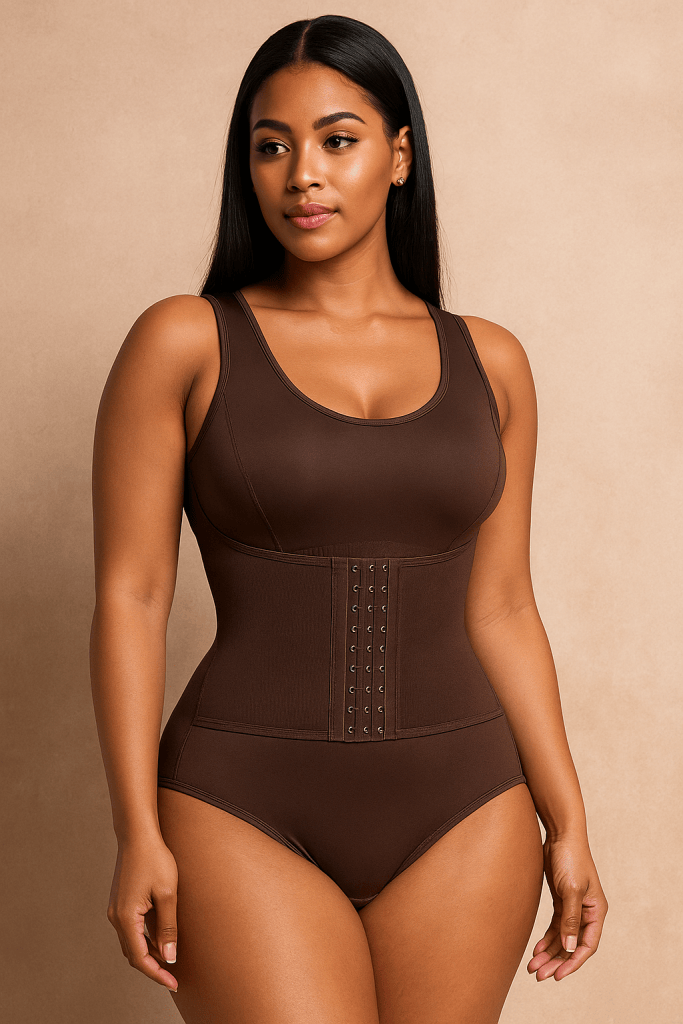 SculptZip™ Bodysuit Shapewear Waist Belt – Tummy Control Corset Top