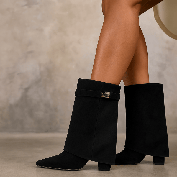 Aurelia™ Pointed High Suede Boots - Image 2