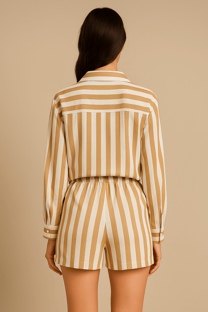Isadora™ Striped Blouse Shirt Set