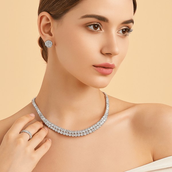 Celestia™ Diamond Luxe Set – Necklace, Earring & Ring - Image 2