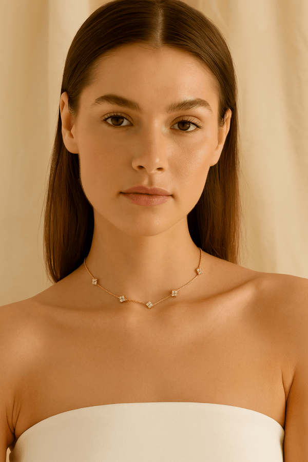 Serenya™ Diamond Clover Necklace