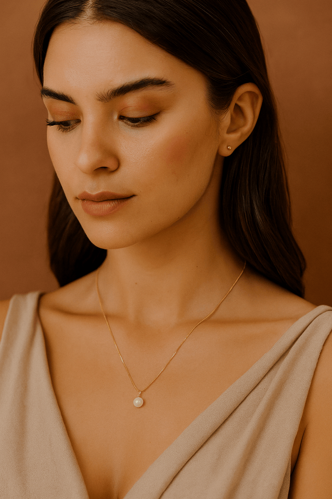 Elara™ Pearl Pendant Gold Necklace