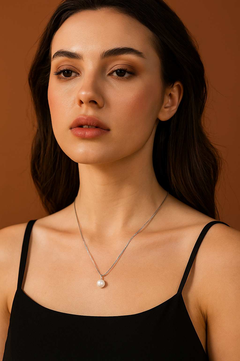 Elara™ Pearl Pendant Gold Necklace - Image 3