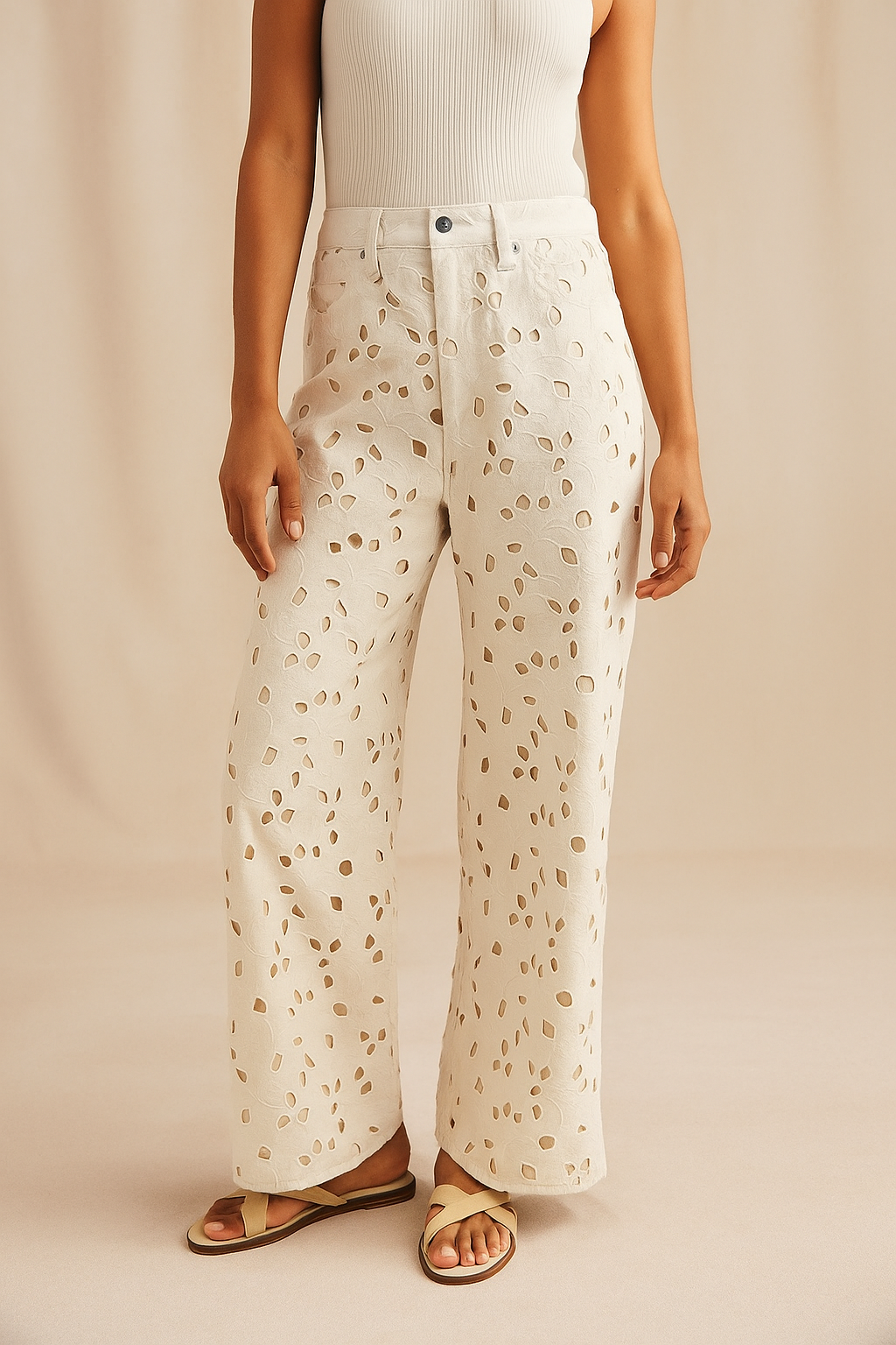 Celestia™ Patchwork Denim Jeans - Image 1
