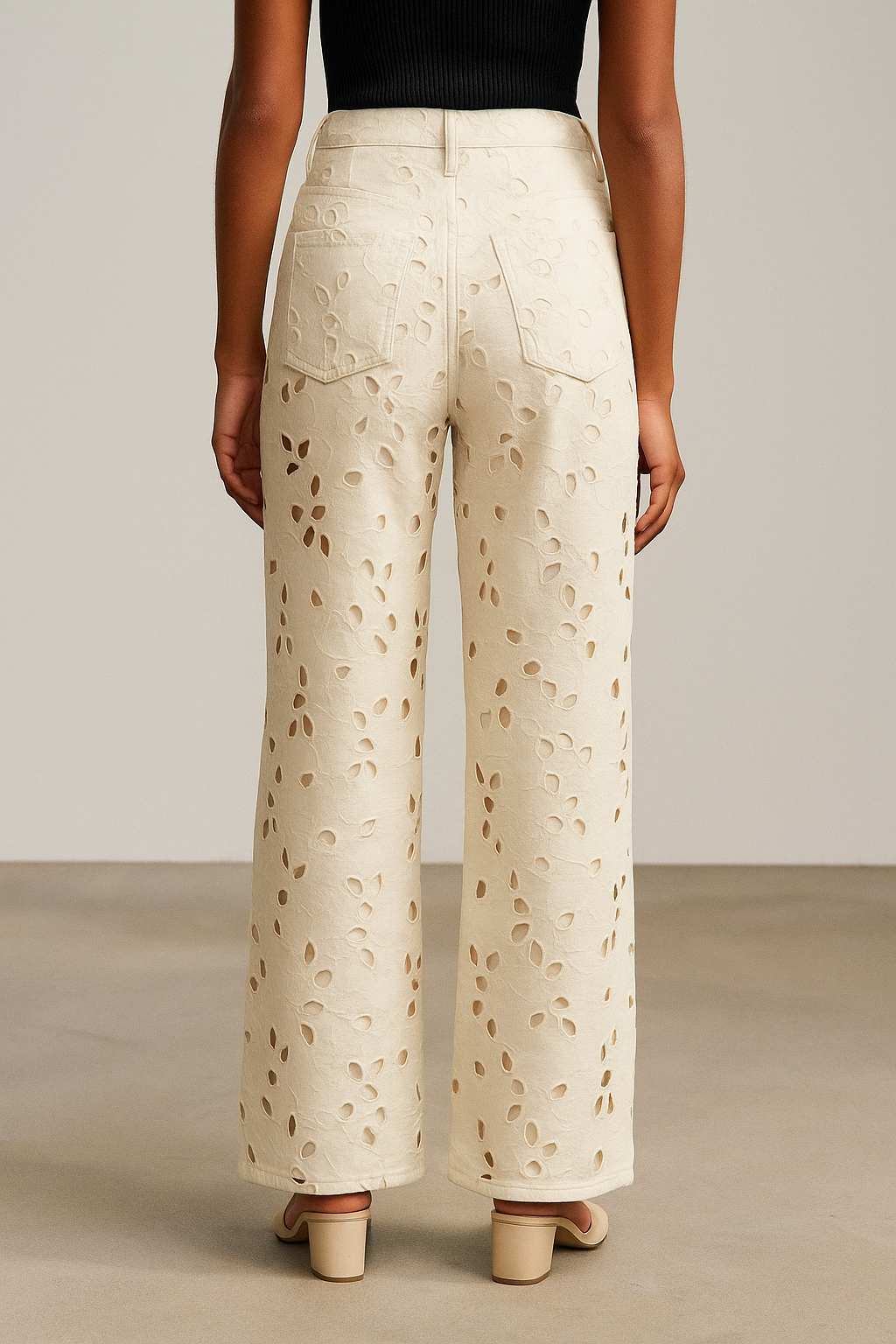 Celestia™ Patchwork Denim Jeans - Image 3