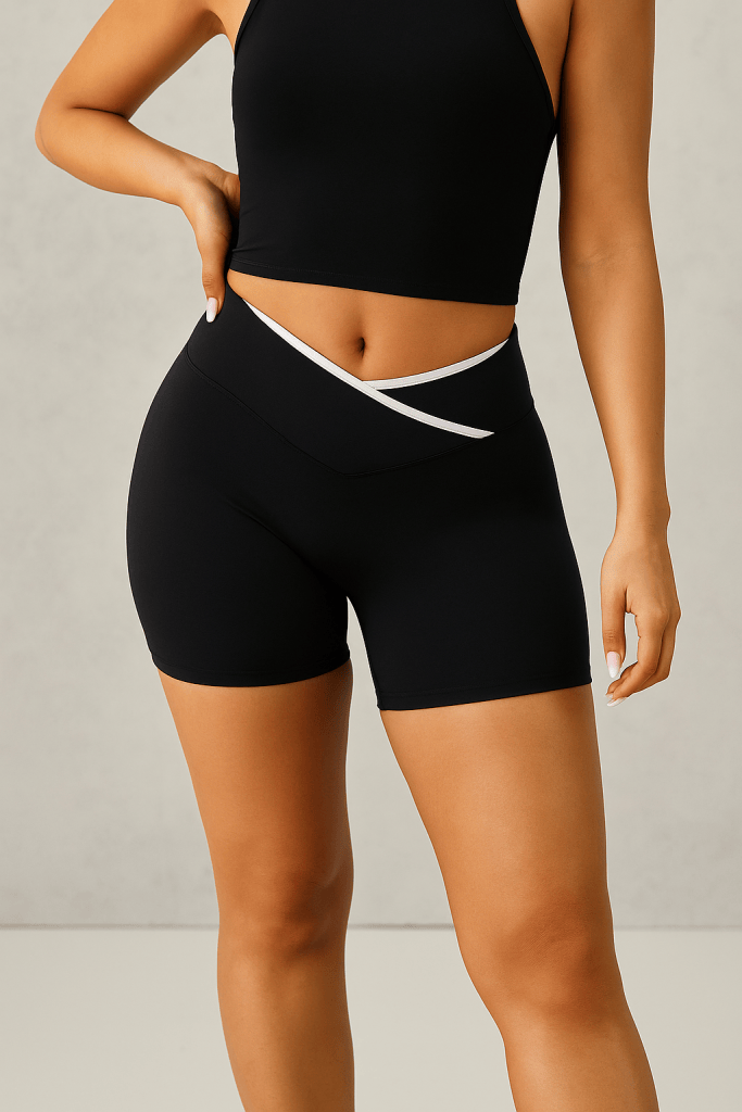 ProbyVC™ Cross Waist High-Waisted Shorts