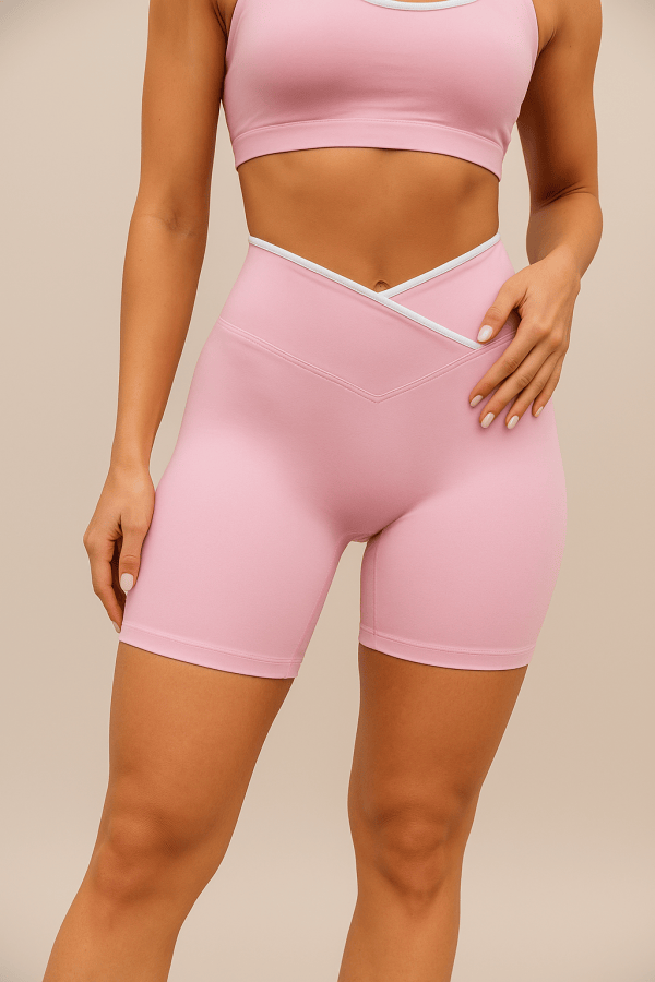 ProbyVC™ Cross Waist High-Waisted Shorts - Image 3