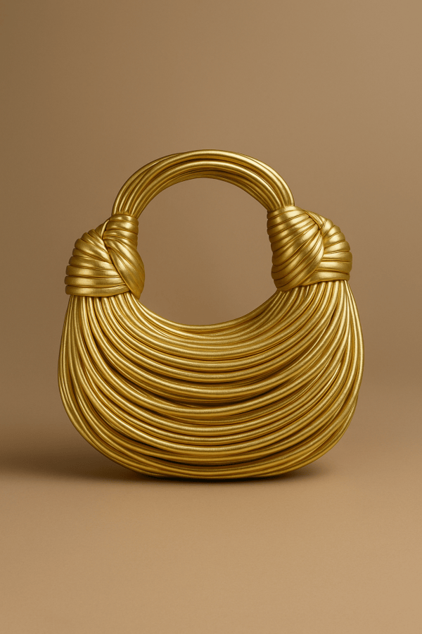 AuréaKnot™ Gold Handwoven Bag - Image 3