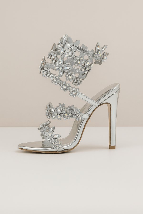 Serenya™ Diamond Floral Heels - Image 2