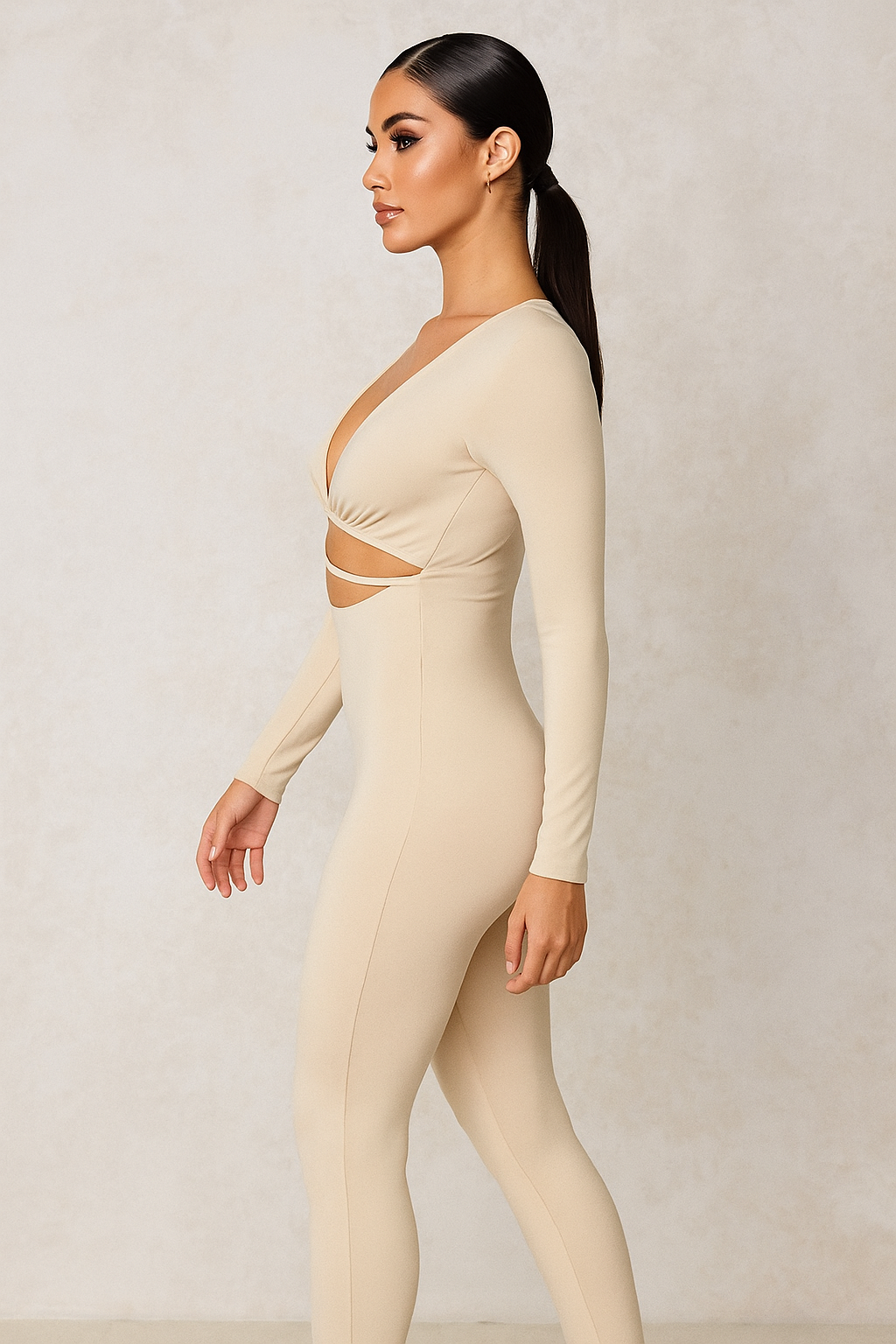 Aurelia™ Long Sleeve Bodycon Jumpsuit - Image 2