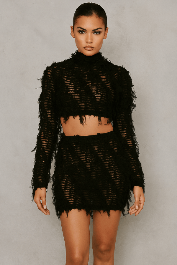 Isadora™ Patchwork Crop Top & Skirt Set - Image 2