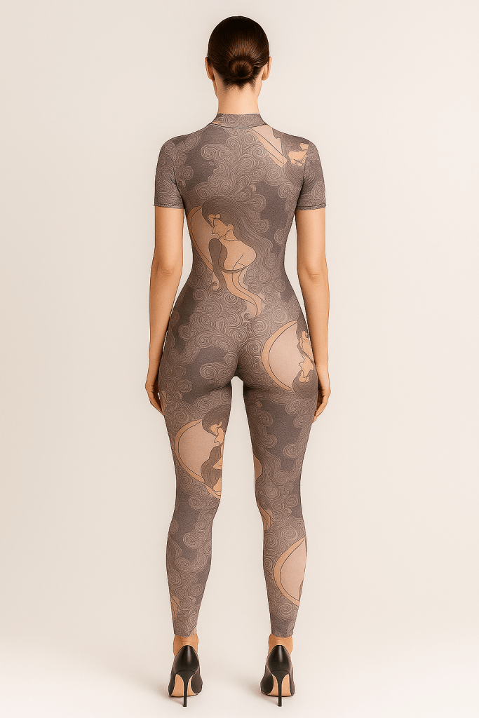 Aurelia™ Short Sleeve Mesh Jumpsuit
