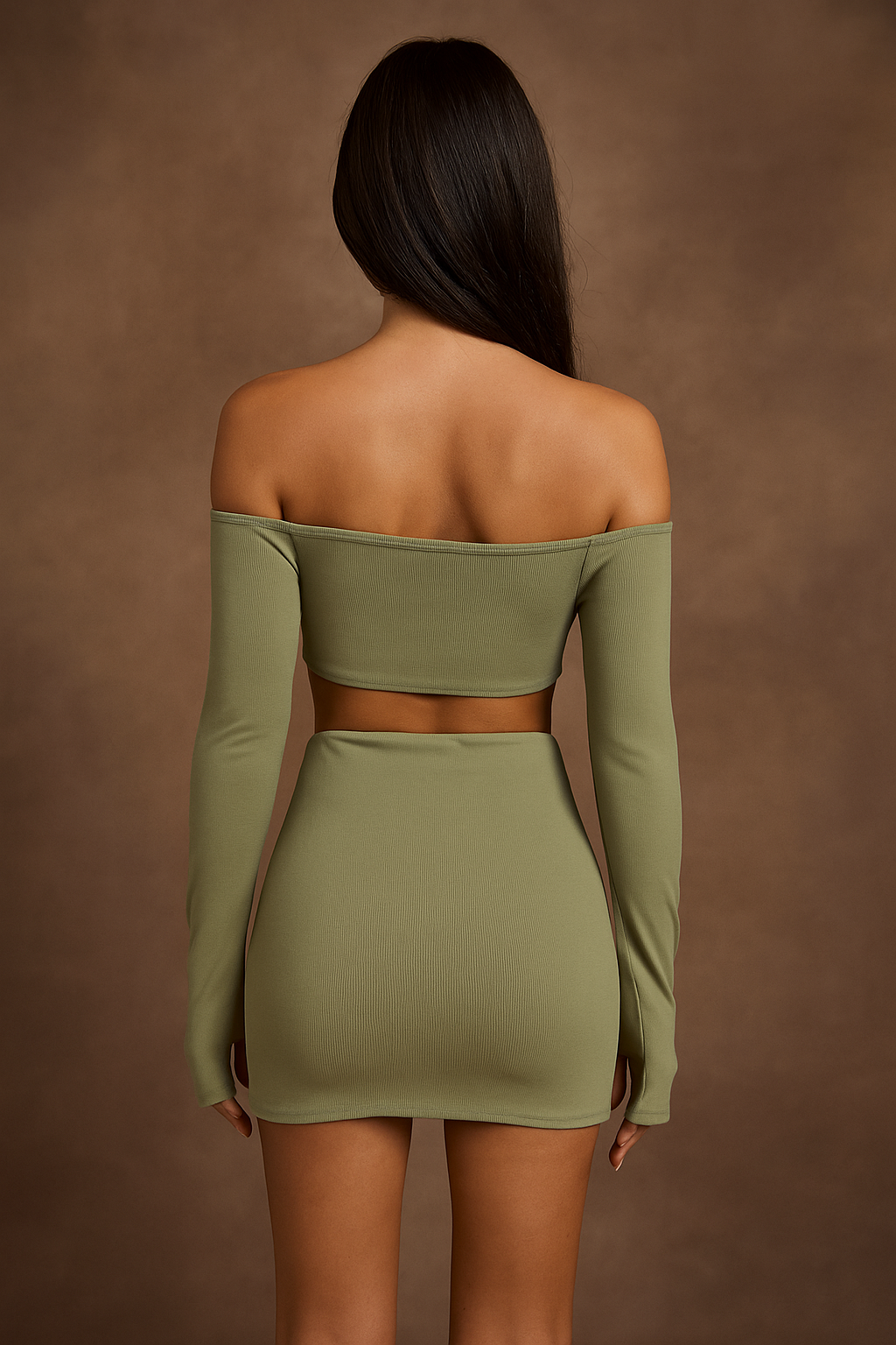 Isadora™ Ruched Crop Top & Skirt Set - Image 3