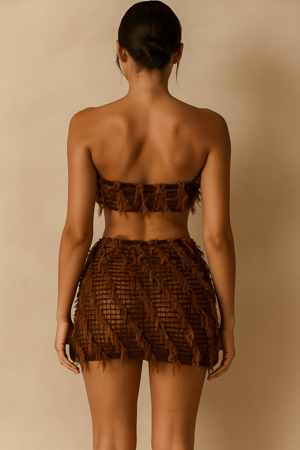Celestia™ Patchwork Crop Top & Skirt Set - Image 3