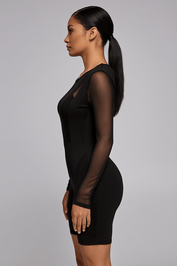 Isadora™ Mesh Detail Romper Jumpsuit - Image 2