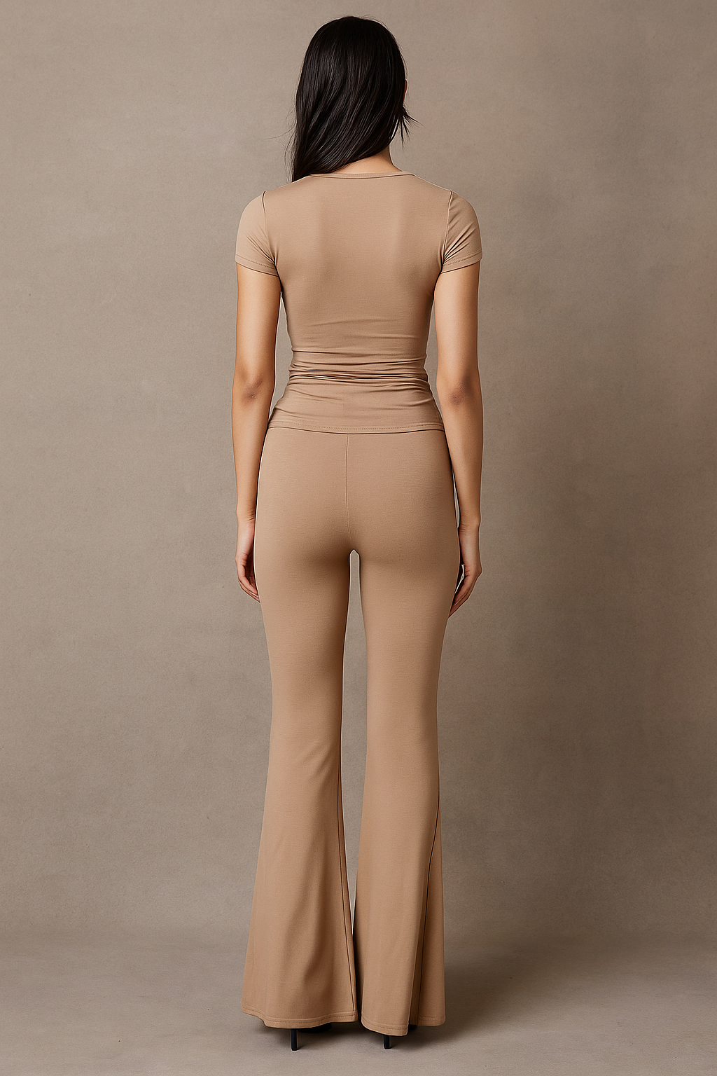 Celina™ Crop Top & Flared Trousers Set - Image 5