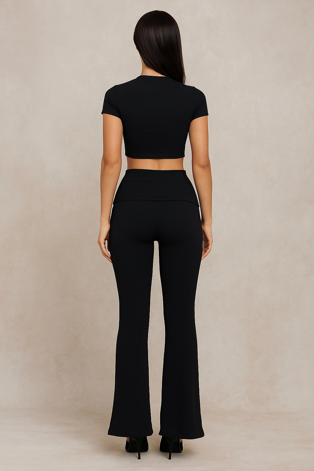 ProbyVC™ Crop Top & Flare Pants Set - Image 3