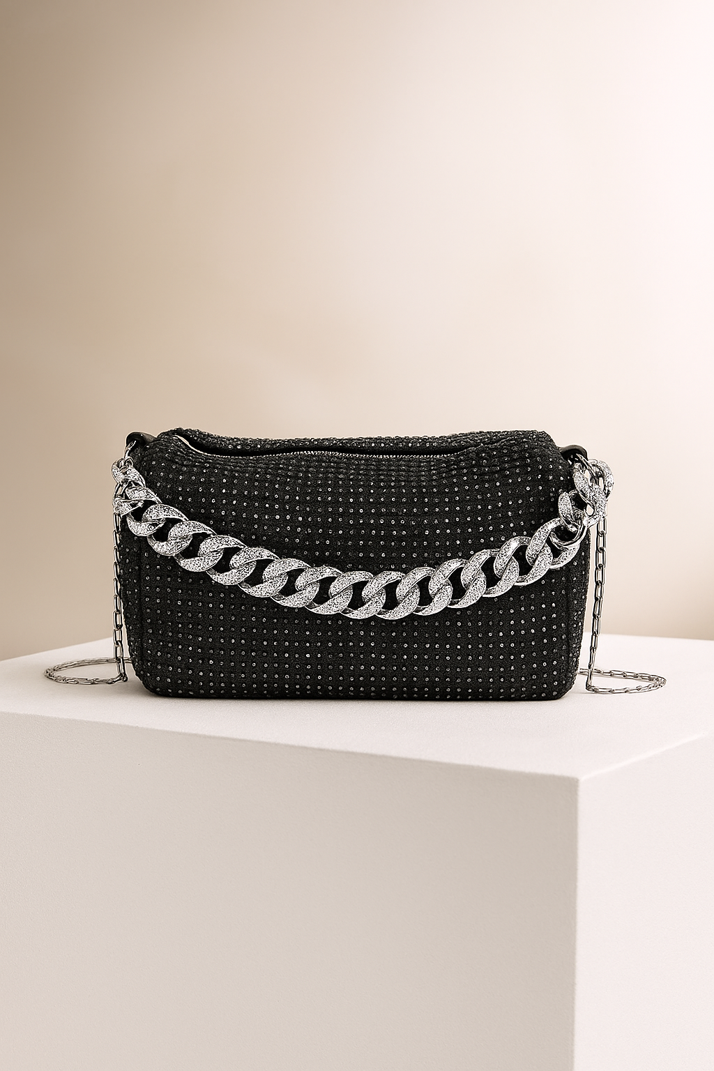 Aurelia™ Diamond Detail Chain Handbag - Image 4