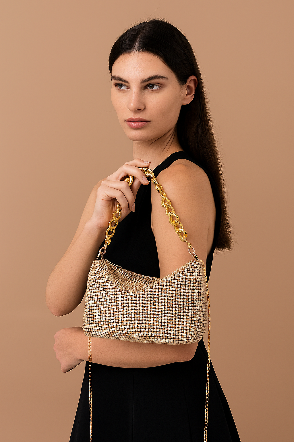 Aurelia™ Diamond Detail Chain Handbag - Image 3