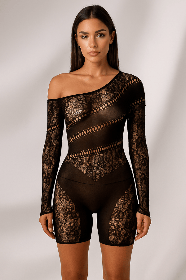 Isadora™ Lace Off Shoulder Playsuit - Image 2