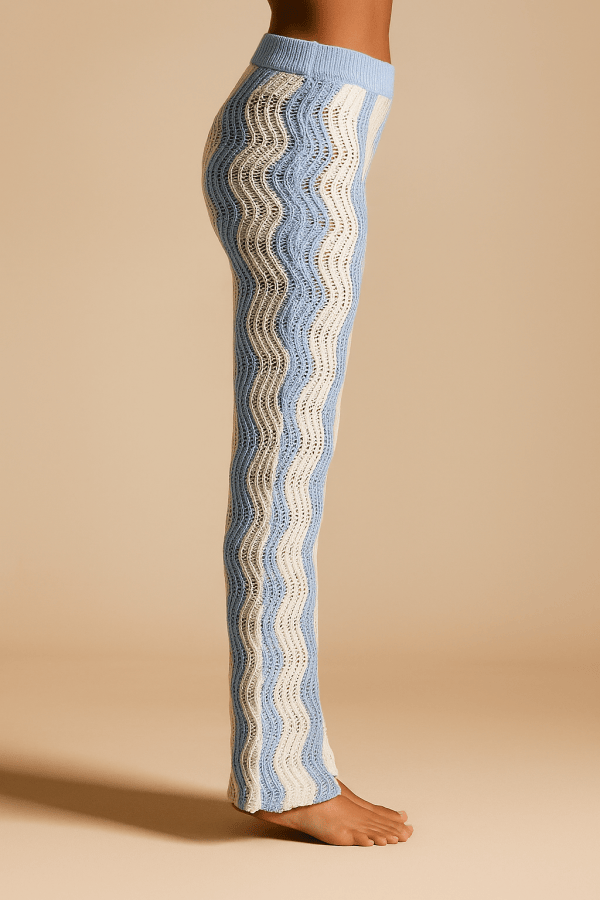 Celestia™ High Waist Knitted Trousers - Image 2