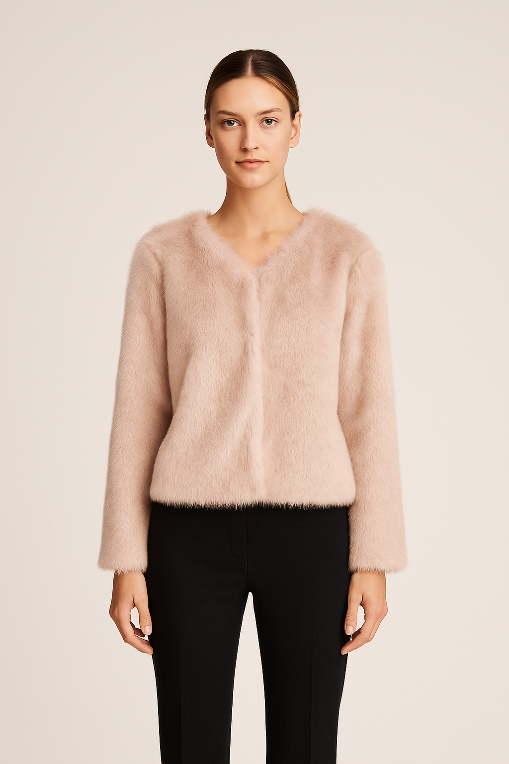 Isadora™ Cropped Fur Coat - Image 1
