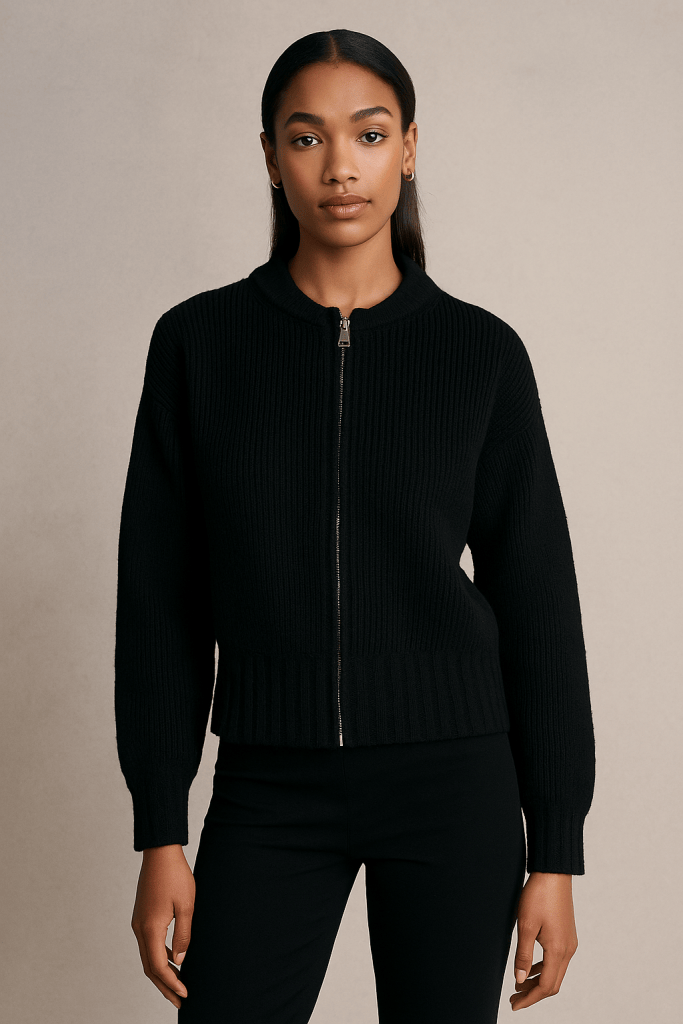 Celina™ Knit Zipper Cardigan