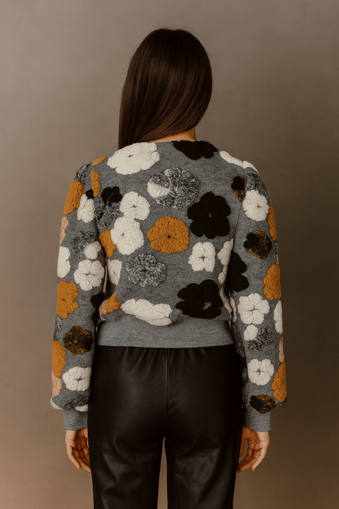 Aurelia™ 3D Flower Knit Cardigan