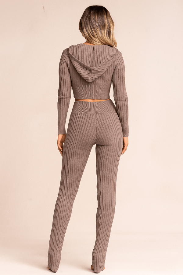 Isadora™ Knitted Zipper Hooded Set - Image 4