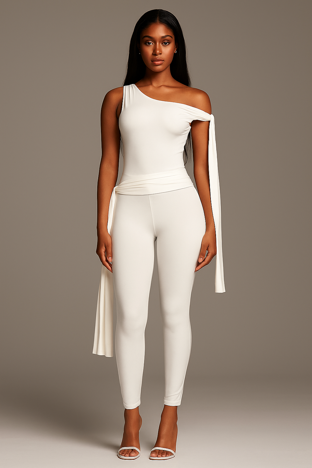 Amarisse™ One Shoulder Top & Pants Set - Image 1
