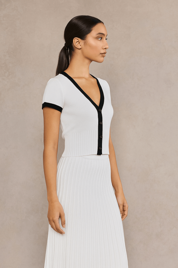 Lunara™ Short Sleeve Top & Pleated Maxi Skirt Set - Image 2