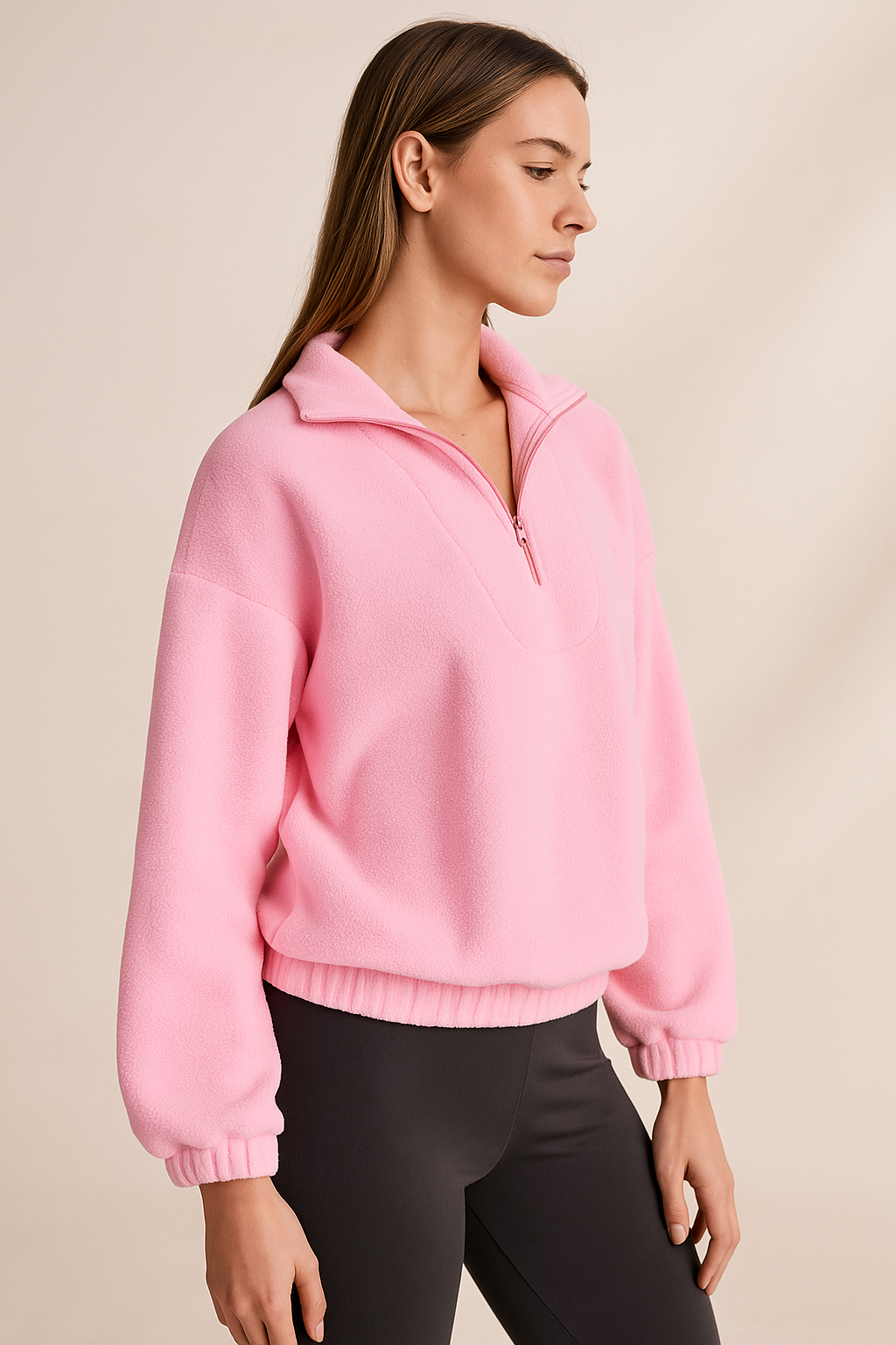 Melisandre™ Pullover Zipper Fleece Sweater - Image 2