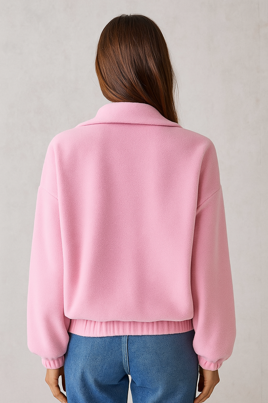 Melisandre™ Pullover Zipper Fleece Sweater - Image 3