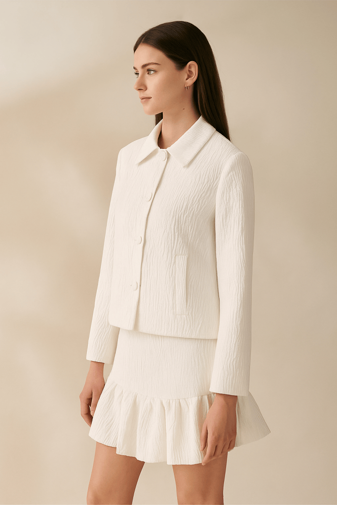 Thessia™ Blazer Shirt & Skirt Set