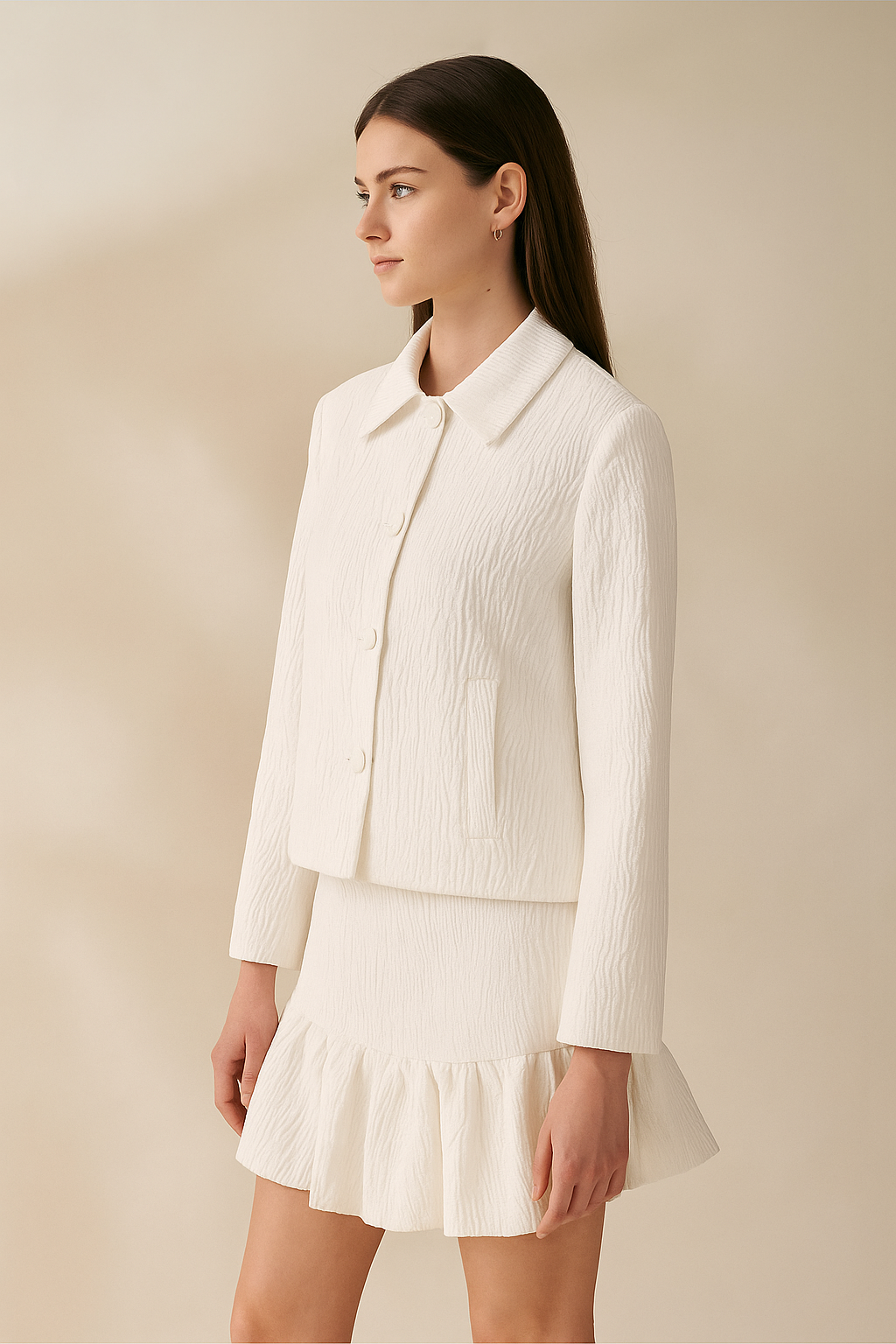 Thessia™ Blazer Shirt & Skirt Set - Image 2