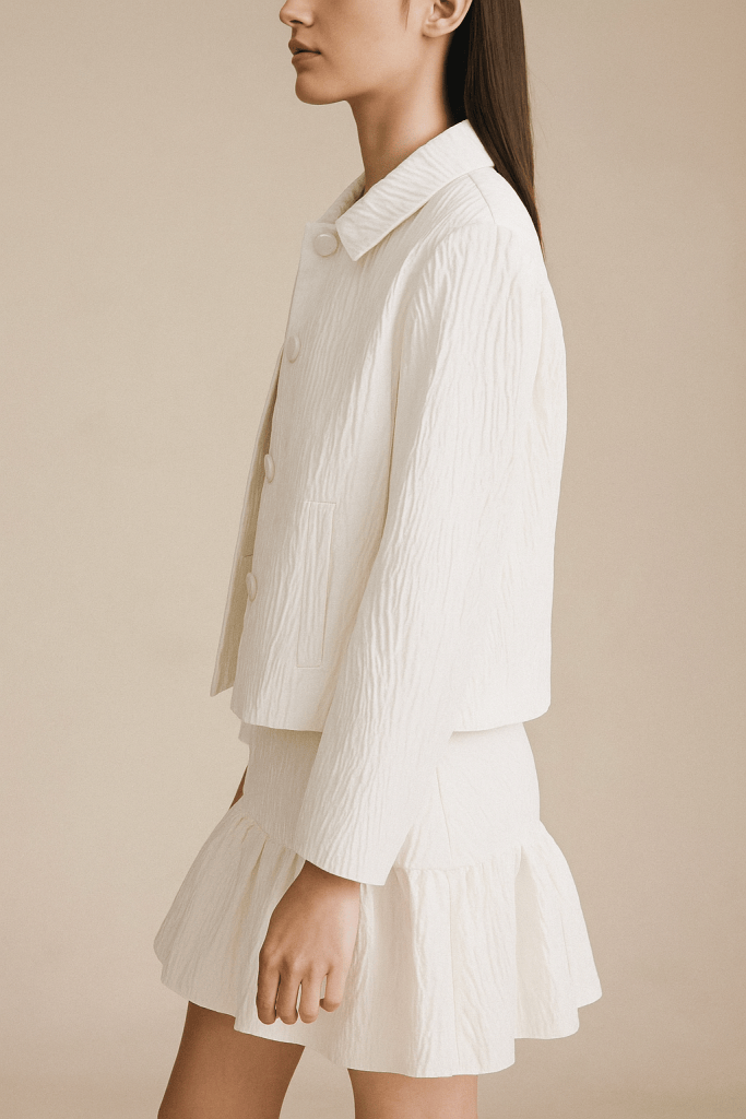 Thessia™ Blazer Shirt & Skirt Set