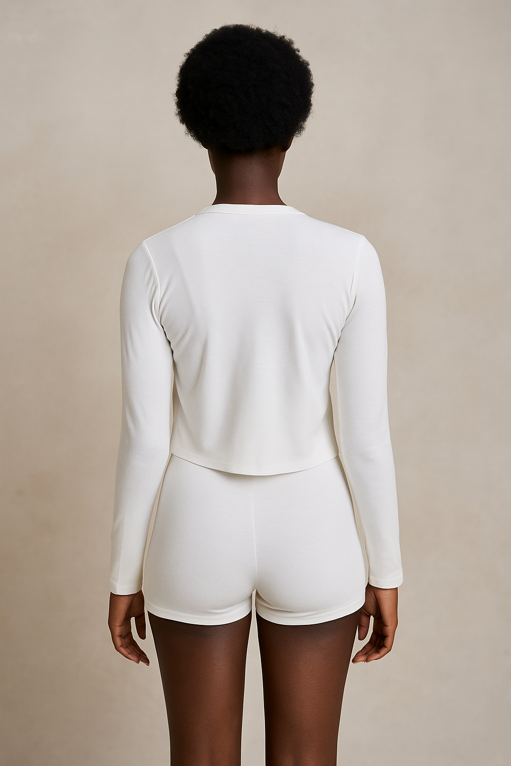 Valoria™ Cardigan, Halter Top & Shorts Set - Image 5