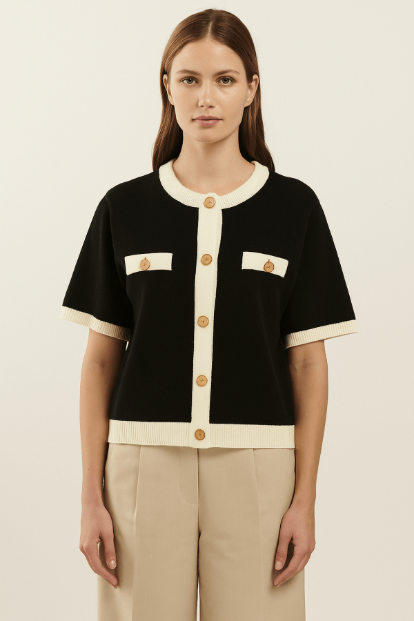 Lunara™ Knitted Button Down Cardigan