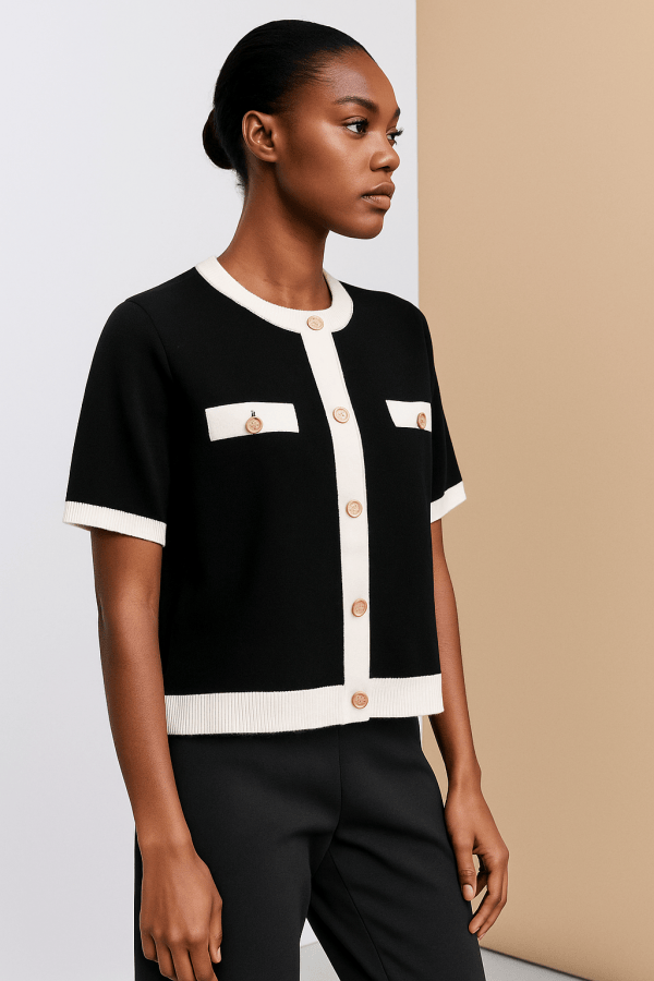 Lunara™ Knitted Button Down Cardigan - Image 4
