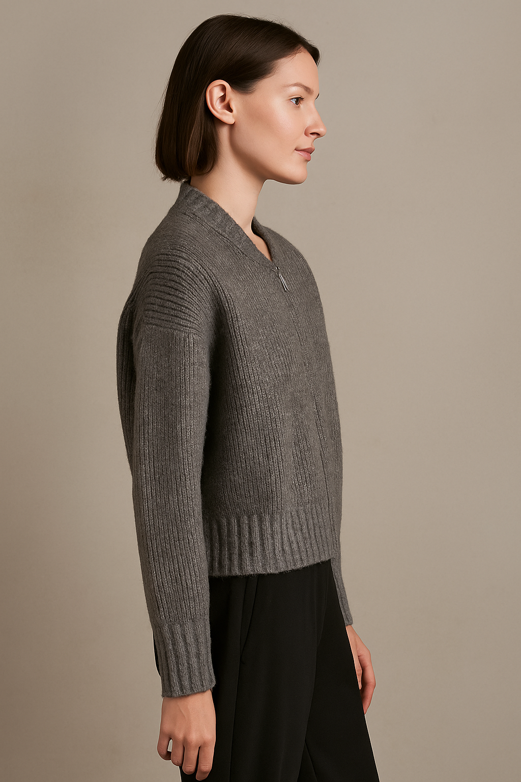 Corvina™ Long Sleeve Zipper Sweater - Image 2