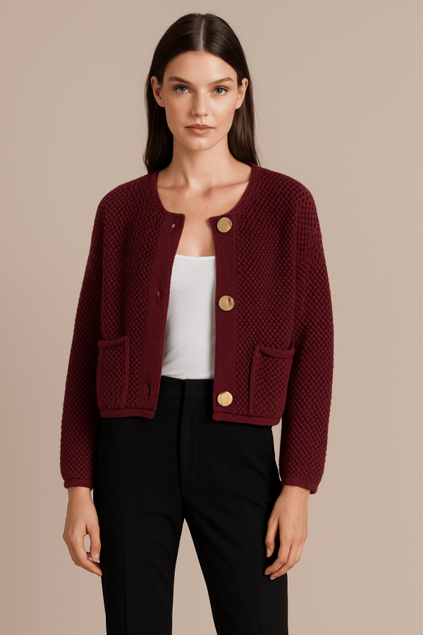 Orlena™ Knitted Button Detail Cardigan - Image 2